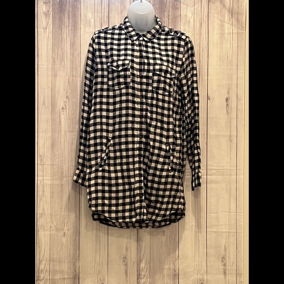 FOREVER 21 Long sleeve tunic- shirt/ size M - Picture 2 of 7